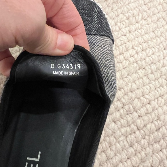 Chanel Navy Fabric Mocassin Loafer - Picture 8 of 9